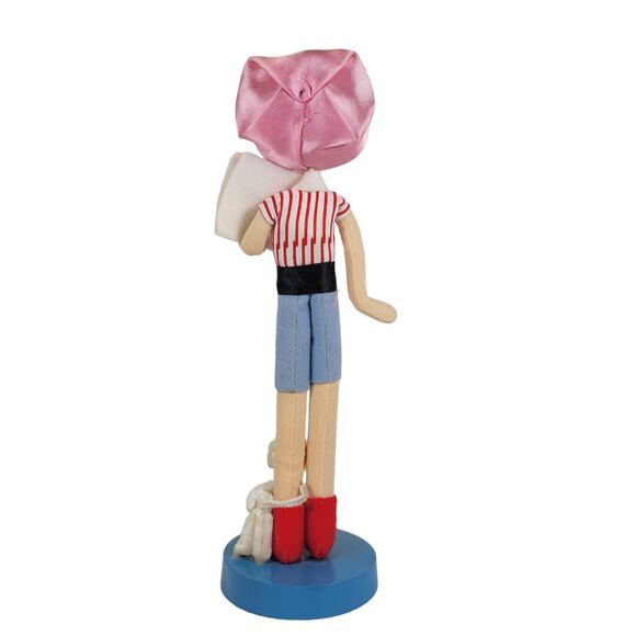 Vintage 9" Poseable Kokeshi-Style Doll, Big Eyed, Dog Japan Rare Hard to Find - Picture 6 of 13